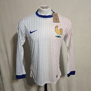 NWT 2025 France Euros Long Sleeve Away Jersey Men's Large